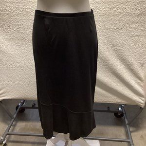 banana republic size S black bottom flare skirt